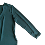 White House Black Market Forest Green Blouse Size 12