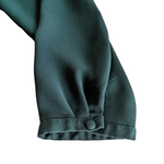 White House Black Market Forest Green Blouse Size 12