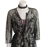 Byron Lars Asymmetrical Lace Jacket Size 6