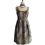 Carmen Marc Brocade Cocktail Dress Size 14