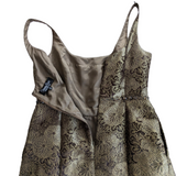 Carmen Marc Brocade Cocktail Dress Size 14