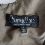 Carmen Marc Brocade Cocktail Dress Size 14