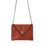 JJ Winters Orange Leather Crossbody