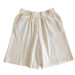 St John Santana Knit Shorts in Cream Size 6