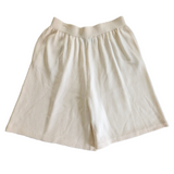 St John Santana Knit Shorts in Cream Size 6