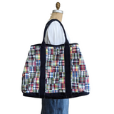 J. Crew Madras Plaid Overnight Tote