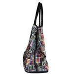 J. Crew Madras Plaid Overnight Tote
