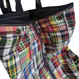 J. Crew Madras Plaid Overnight Tote