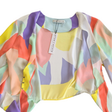Alice+Olivia Sheer Crop Top Size Medium