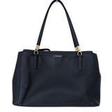 Coach Madison Saffiano Leather Christie Carryall Navy Tote