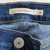 Levi's Classic Straight Leg Jeans Size 6