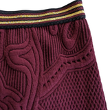 Anthropologie Maeve Burgundy Pencil Skirt Size Medium