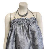 Ganni Silver Metallic Dress Size 34
