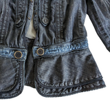 Anthropologie Elevenses Denim Blazer Size 6