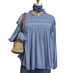 Grace & Karma Peasant Blouse Size Large