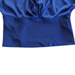Cynthia Steffe Blue Satin Blouse Size Medium