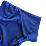 Cynthia Steffe Blue Satin Blouse Size Medium