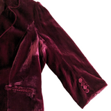 LOFT Burgundy Velvet Blazer Size 12