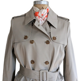 Brooks Brothers Khaki Short Trench Coat Size 10