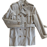 Brooks Brothers Khaki Short Trench Coat Size 10