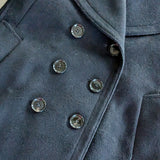 Burberry Wool and Cashmere Pea Coat Black Size 2/4