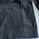 Burberry Wool and Cashmere Pea Coat Black Size 2/4
