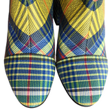 Dries Van Noten Plaid Ankle Boots Size 39.5