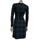 Ann Taylor Plaid Wrap Dress Size 0P