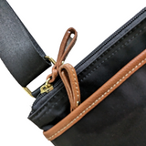 Bric's Nylon and Leather Messenger Crossbody Bag