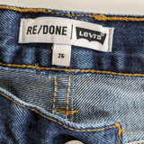 Levi's Redone Cropped Straight Leg Jeans Size 26