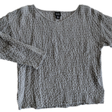 Eileen Fisher Waffle Texture Top Size Small