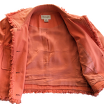 Emanuel Ungaro Coral Denim Jacket Size 12