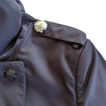 Brooks Brothers Navy Short Trench Coat Size 10
