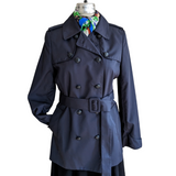 Brooks Brothers Navy Short Trench Coat Size 10