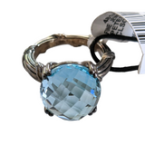 Peter Thomas Roth Blue Topaz and Sterling Ring