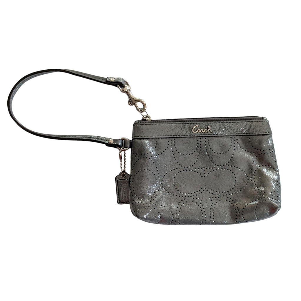 COACH Metallic Small Wristlet