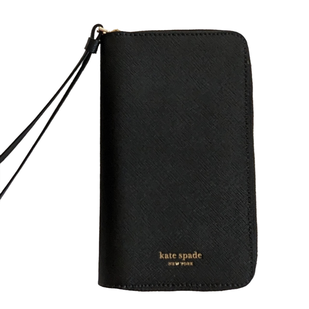 Kate Spade Cameron Zip Around Wristlet Phone Case in Black by C