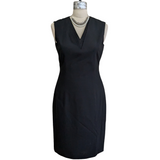 Ted Baker London Saloted Black Sheath Dress Size 8