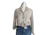 Escada Sheer Silk Blouse Size 34