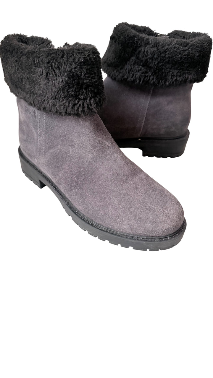 Cougar Kendall Faux Fur & Grey Suede Waterproof Ankle Boots Size 7