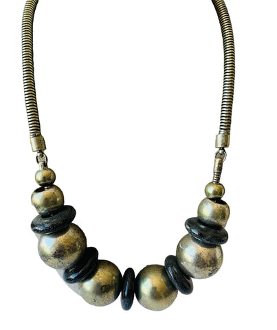 Chunky Ball Statement Necklace Vintage