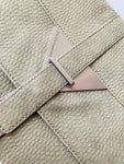 BCBGeneration Textured Tan Clutch Handbag