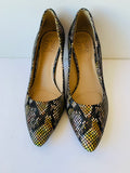 Naturalizer Faux Snakeskin Leather Pumps Size 7.5