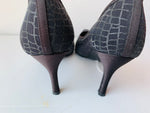 Nina Black Mesh Pumps Size 7.5