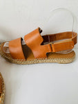 Maypol Made in Spain Brown Strappy Sandal Espadrille Size 6.5