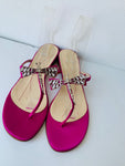 Kate Spade Hot Pink Satin Rhinestone Sandals Size 10