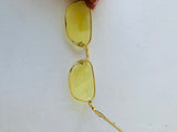 Vintage Yellow Tinted Sunglasses