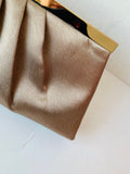 Jessica McClintock Champaign Satin Evening Bag