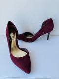 Lauren Ralph Lauren Burgundy Suede Pumps Size 9