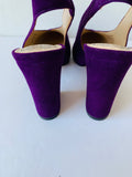 Vince Camuto Tashminta Puorple Suede Slingback Size 6.5